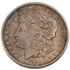 UNITED STATES, Morgan Dollar, Dollar, 1921, U.S. Mint, KM #110, EF(40-45),...