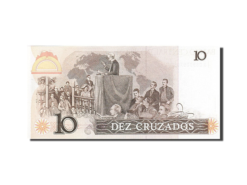 Banknote, Brazil, 10 Cruzados, 1986, UNC(65-70)