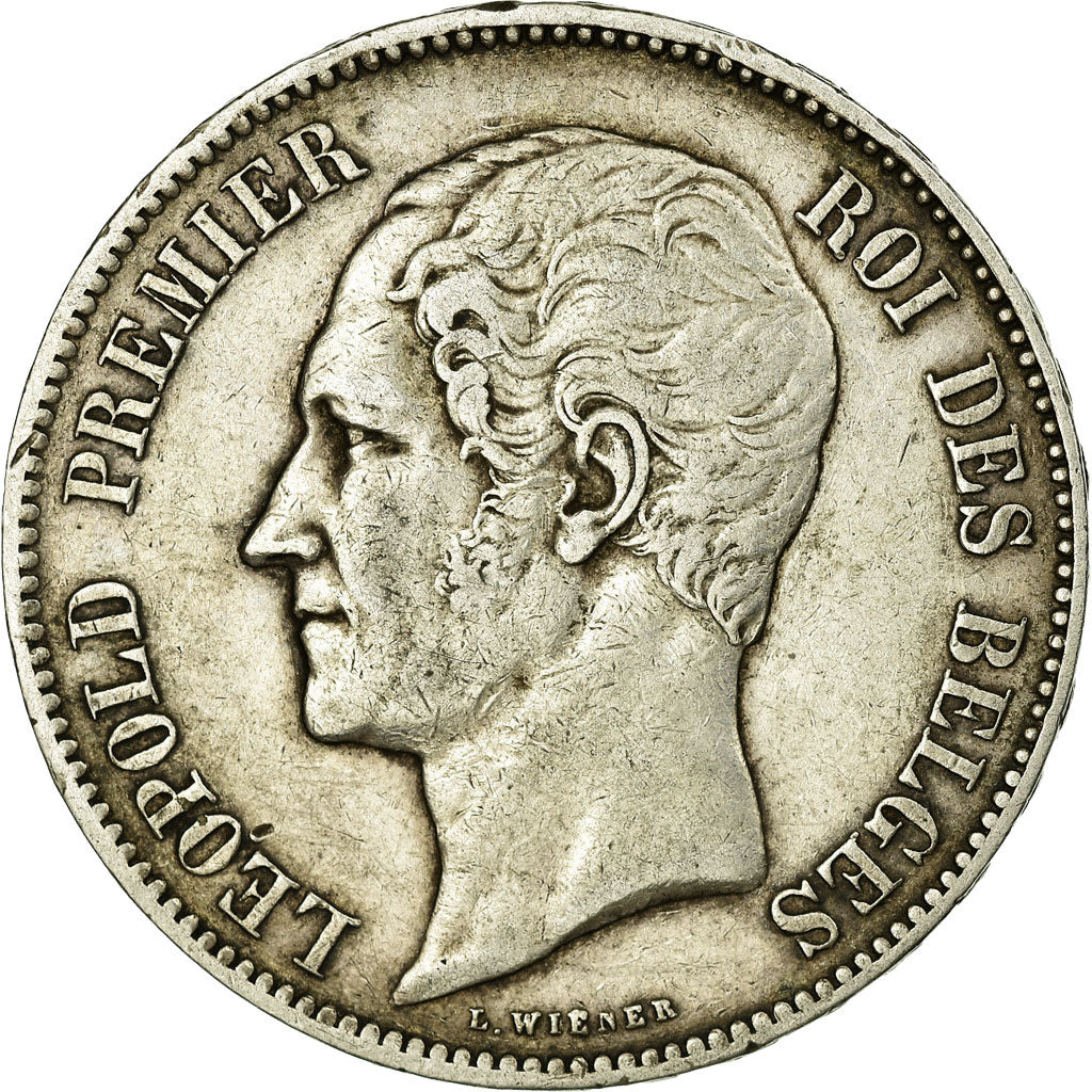 Coin, Belgium, Leopold I, 5 Francs, 5 Frank, 1858, EF(40-45), Silver, KM:17