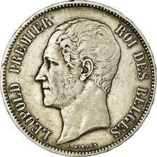 Coin, Belgium, Leopold I, 5 Francs, 5 Frank, 1858, EF(40-45), Silver, KM:17
