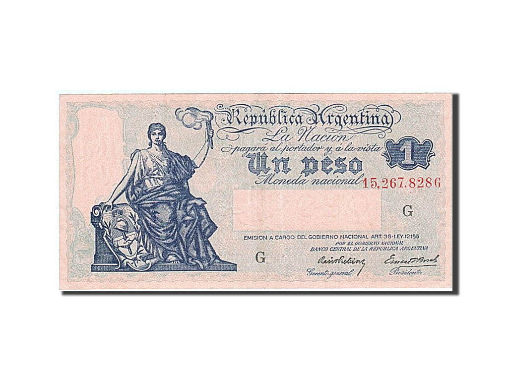 Argentina, 1 Peso, 1935, KM #251c, UNC(65-70), 15.267.828 G