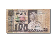 Madagascar, 100 Francs =  20 Ariary, KM #63a, EF(40-45), A/68 487671