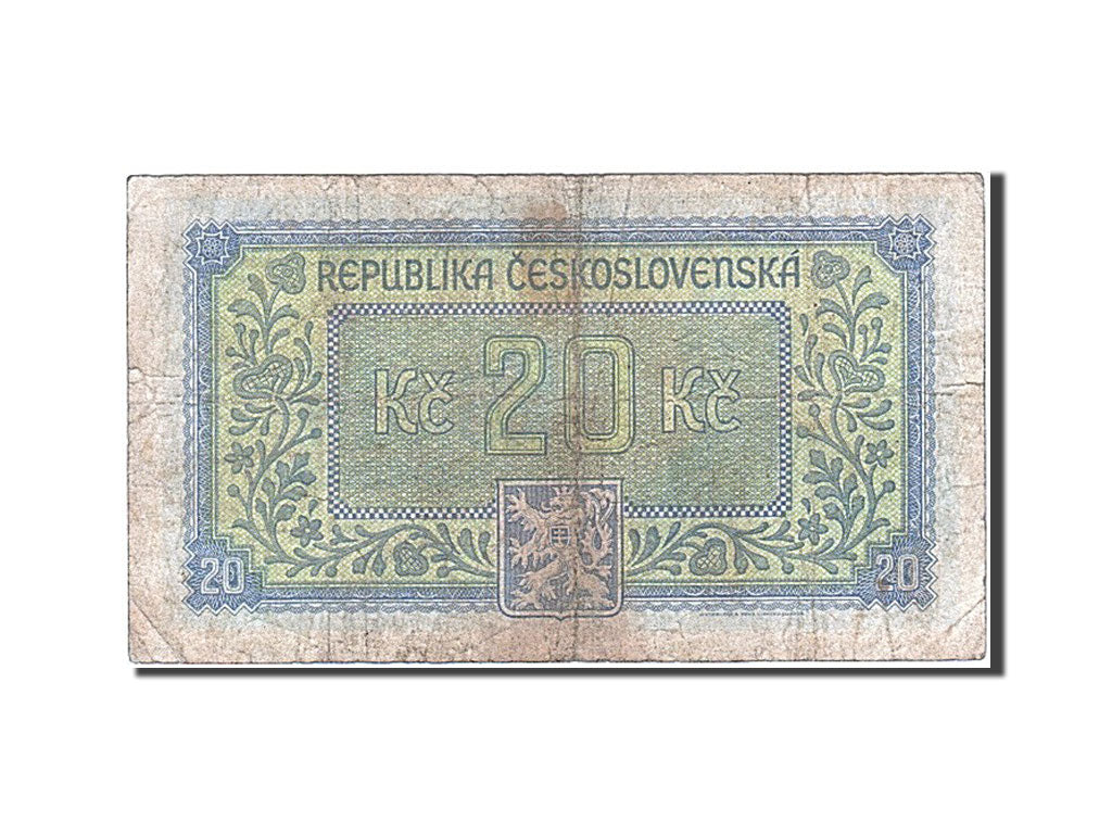 Czechoslovakia, 20 Korun, 1945, KM #61a, VF(20-25), NC 752281