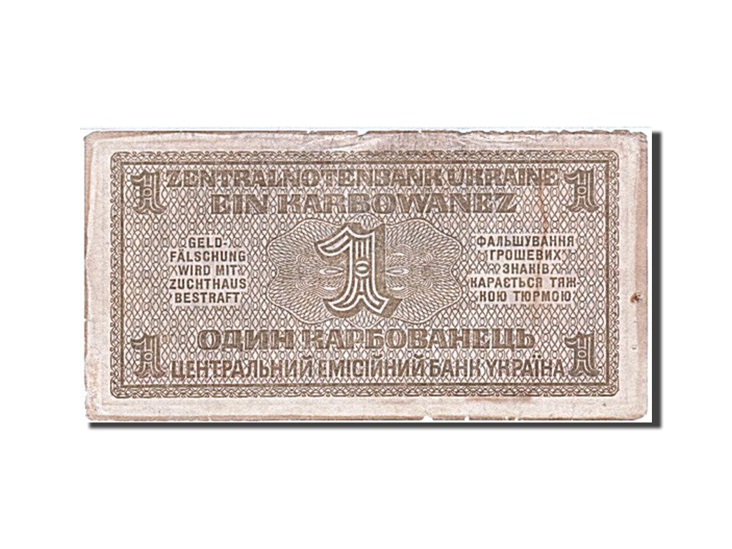 Ukraine, 1 Karbowanez, 1942, KM #49, 1942-03-10, VF(20-25), 100.0112525