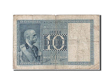 Italy, 10 Lire, 1935, KM #25a, 1935-06-18, VG(8-10), 0169 168457