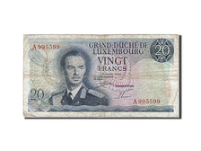 Luxembourg, 20 Francs, 1966, KM #54a, 1966-03-07, VF(20-25), A 995599