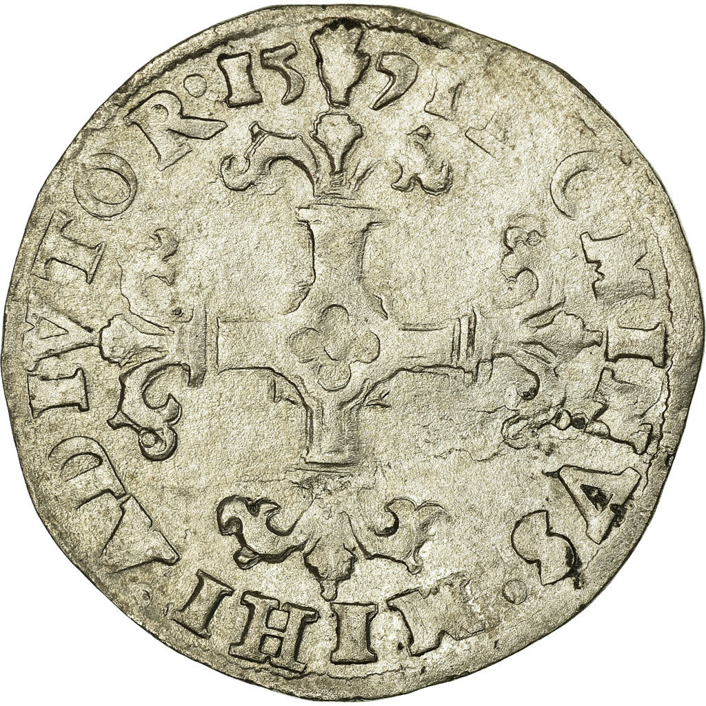 Moneta, Belgio, 1/20 Ecu, 1571, Anvers, BB, Biglione