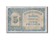 Morocco, 5 Francs, 1944, KM #24, 1944-03-01, VG(8-10), 23928536