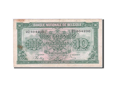 Geldschein, Belgien, 10 Francs-2 Belgas, 1943, 1943-02-01, S+