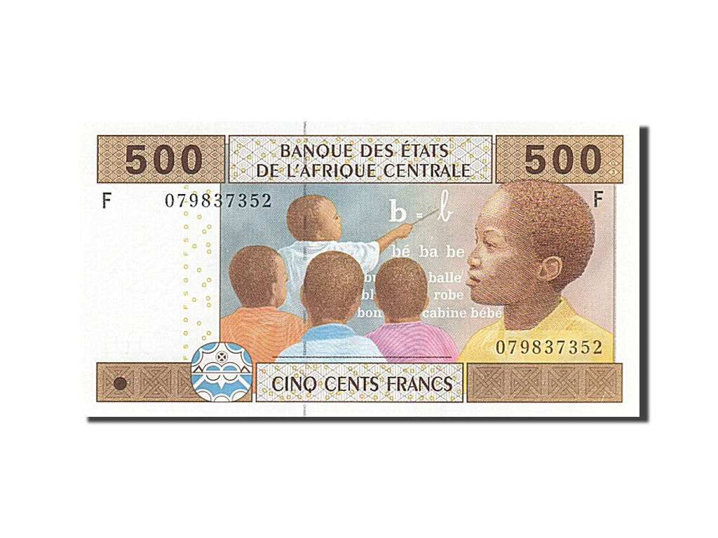 Banknote, Central African States, 500 Francs, 2002, UNC(65-70)