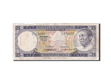 Equatorial Guinea, 25 Ekuele, 1975, KM #4, 1975-07-07, VG(8-10), E/9 179075