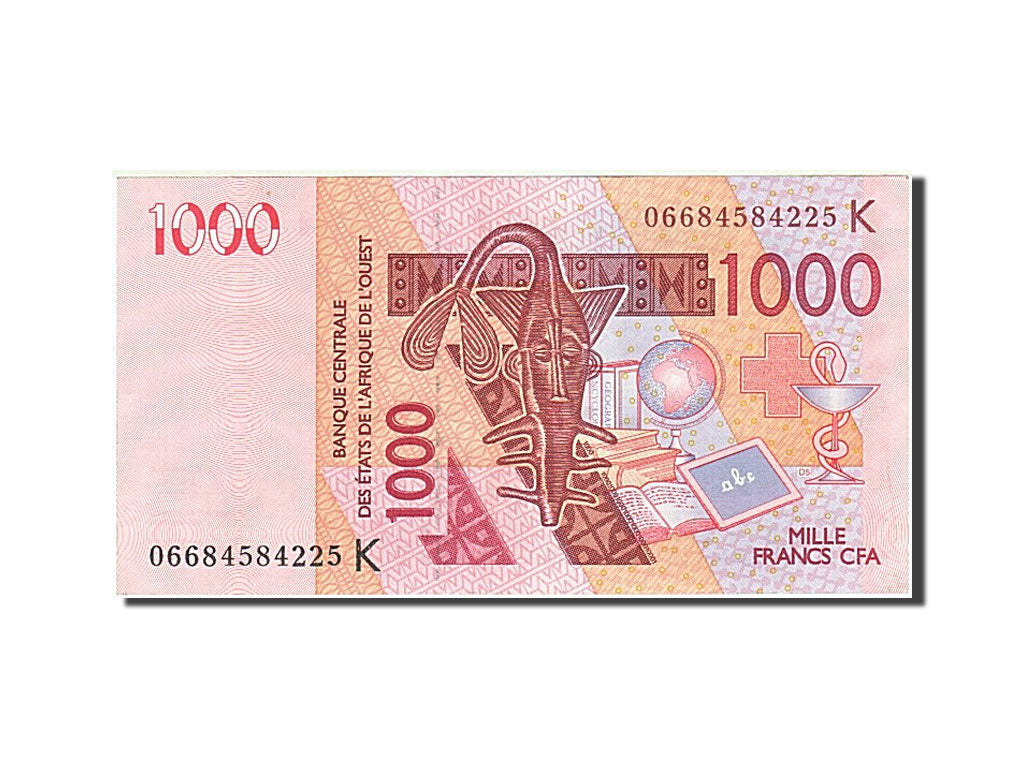 West African States, 1000 Francs, 2003, KM #315Ca, AU(55-58), 06684584225 K