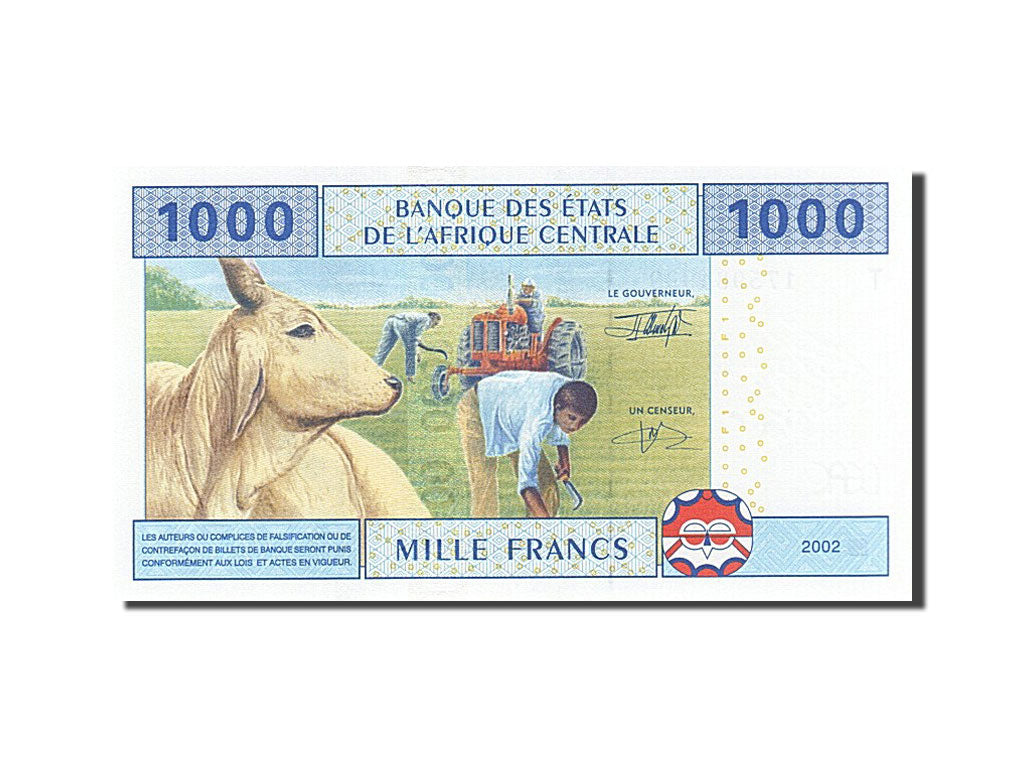 Central African States, 1000 Francs, 2002, KM #107T, UNC(65-70), T 175984999