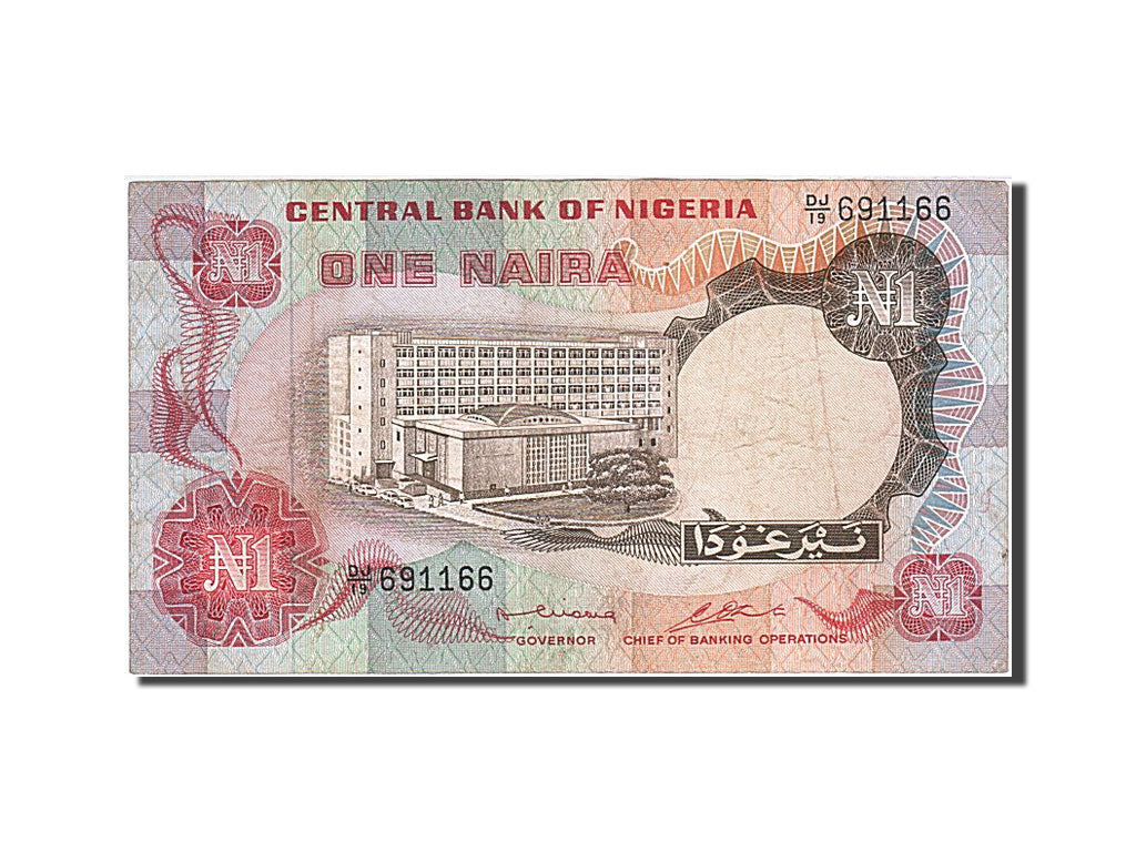 Nigeria, 1 Naira, KM #15b, EF(40-45), DJ/19 691166