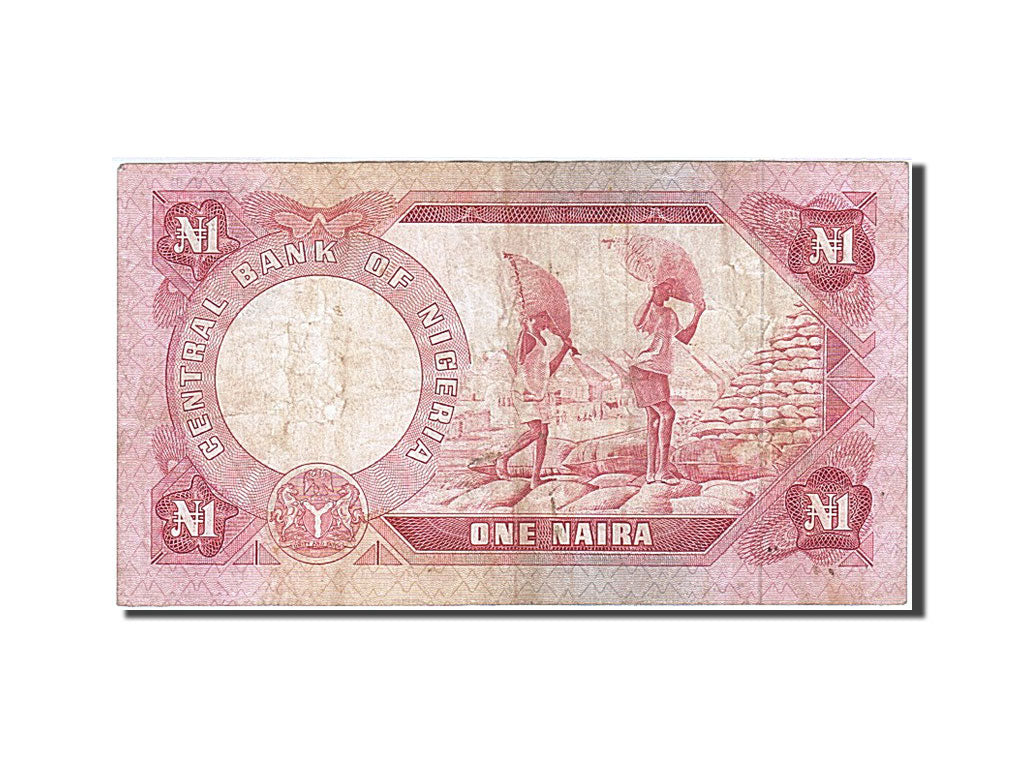 Nigeria, 1 Naira, KM #15b, EF(40-45), DJ/19 691166