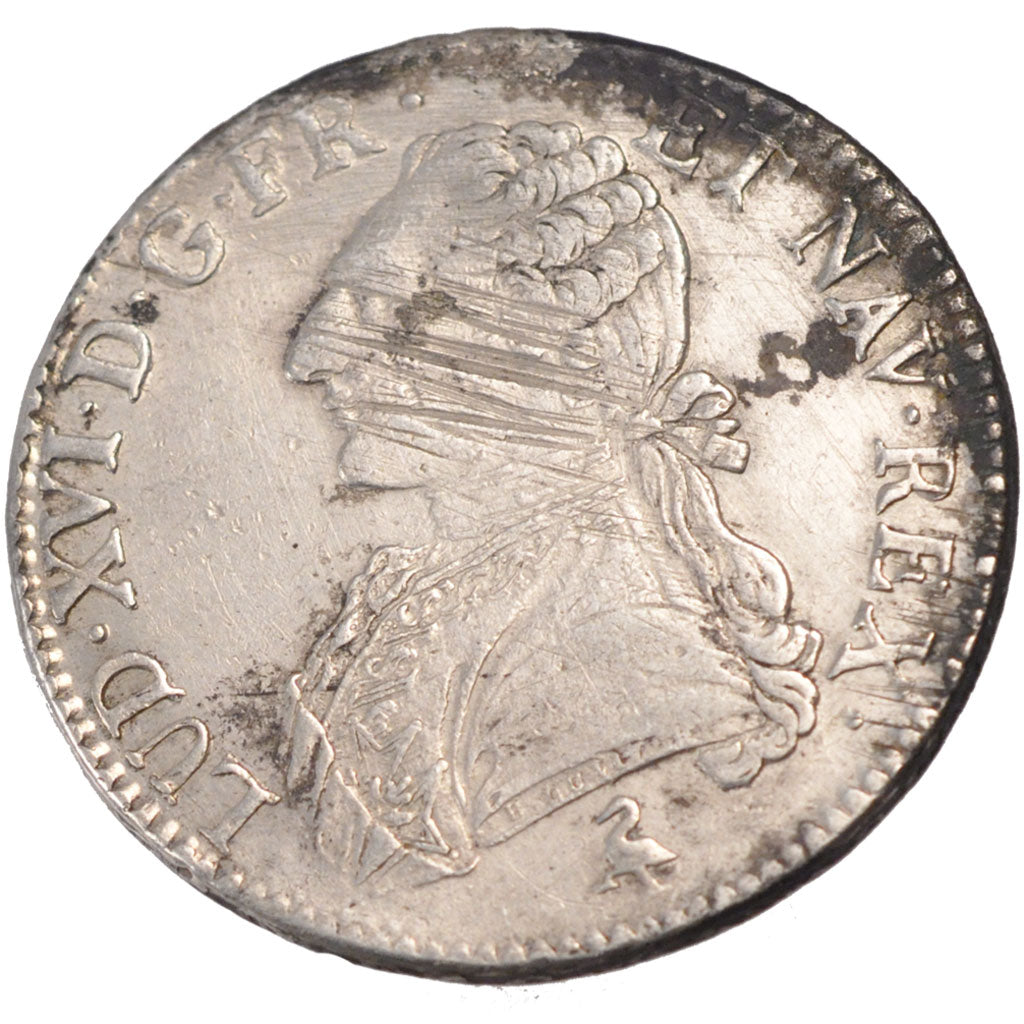 FRANCE, Écu aux branches d'olivier, ECU, 1785, Paris, KM #564.1, VF(20-25), ...