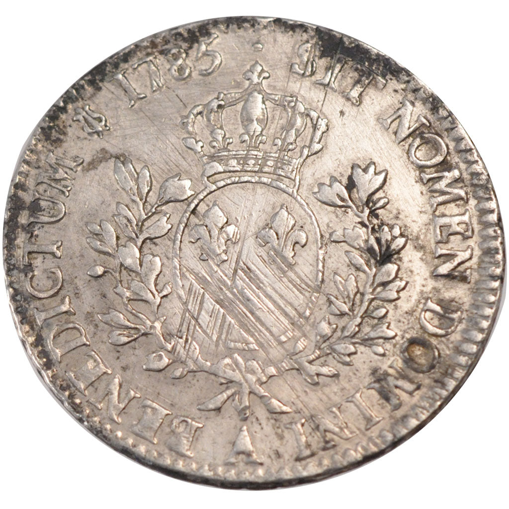 FRANCE, Écu aux branches d'olivier, ECU, 1785, Paris, KM #564.1, VF(20-25), ...