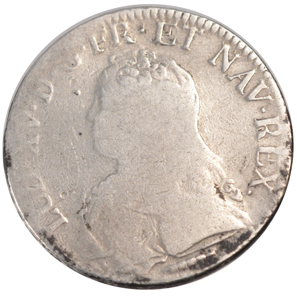 FRANCE, Écu aux branches d'olivier, ECU, 1727, Amiens, KM #486.23, VG(8-10), ...