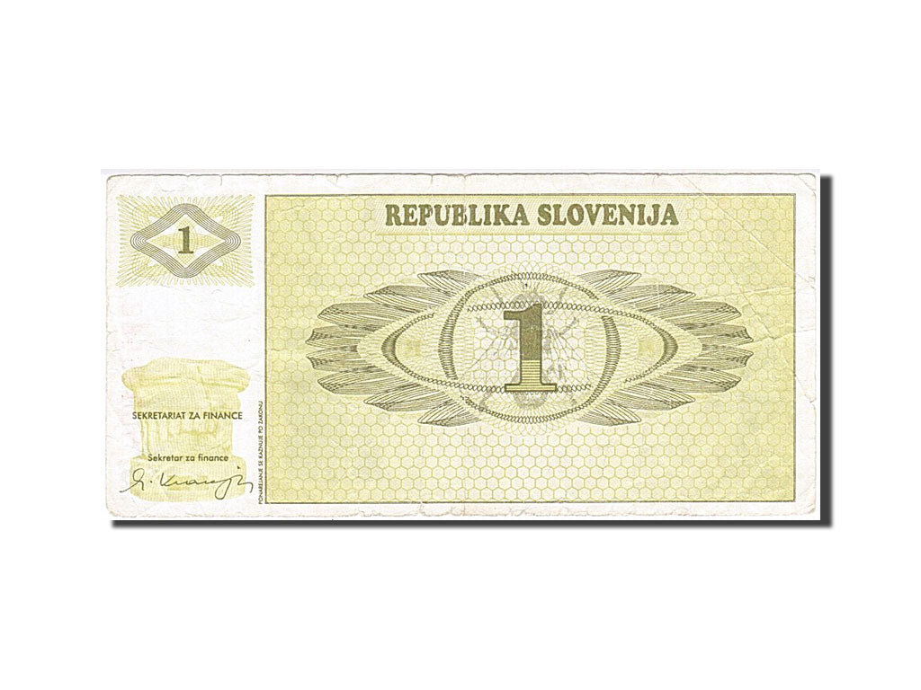 Slovenia, 1 (Tolar), 1990, KM #1a, F(12-15), AG 90235582