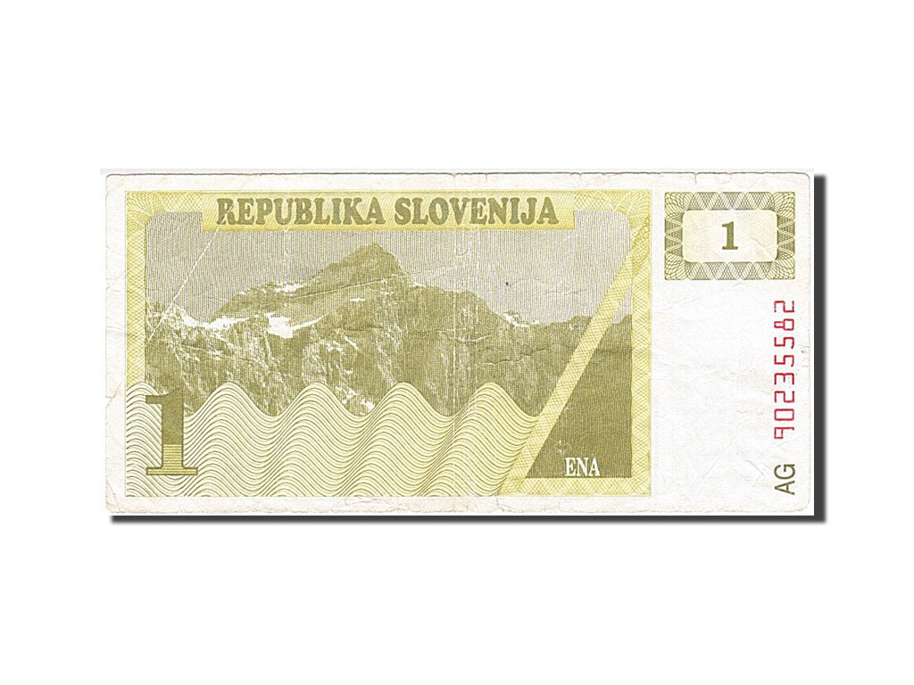 Slovenia, 1 (Tolar), 1990, KM #1a, F(12-15), AG 90235582