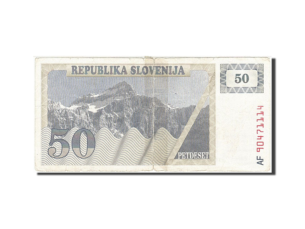 Slovenia, 50 (Tolarjev), 1990, KM #5a, F(12-15), AF 90471114