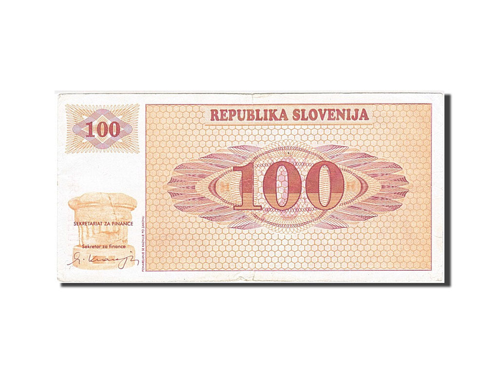 Slovenia, 100 (Tolarjev), 1990, KM #6a, VF(30-35), AH 90365494