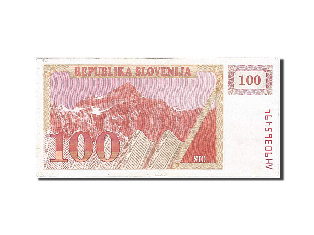 Slovenia, 100 (Tolarjev), 1990, KM #6a, VF(30-35), AH 90365494