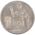 FRENCH COCHIN CHINA, 20 Cents, 1884, Paris, KM #5, AU(55-58), Silver, Lecompte..
