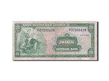 Banknote, GERMANY - FEDERAL REPUBLIC, 20 Deutsche Mark, 1949, 1949-08-22