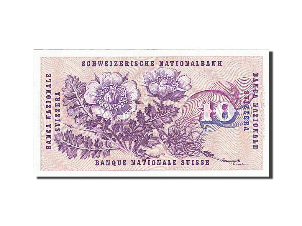 Banknote, Switzerland, 10 Franken, 1974, 1974-02-07, UNC(60-62)