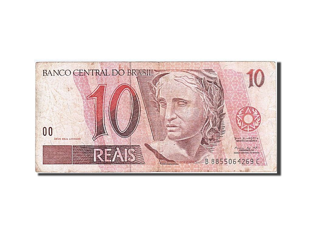 Brazil, 10 Reais, 1997, KM #245Ad, VF(20-25), B 8855064269 C