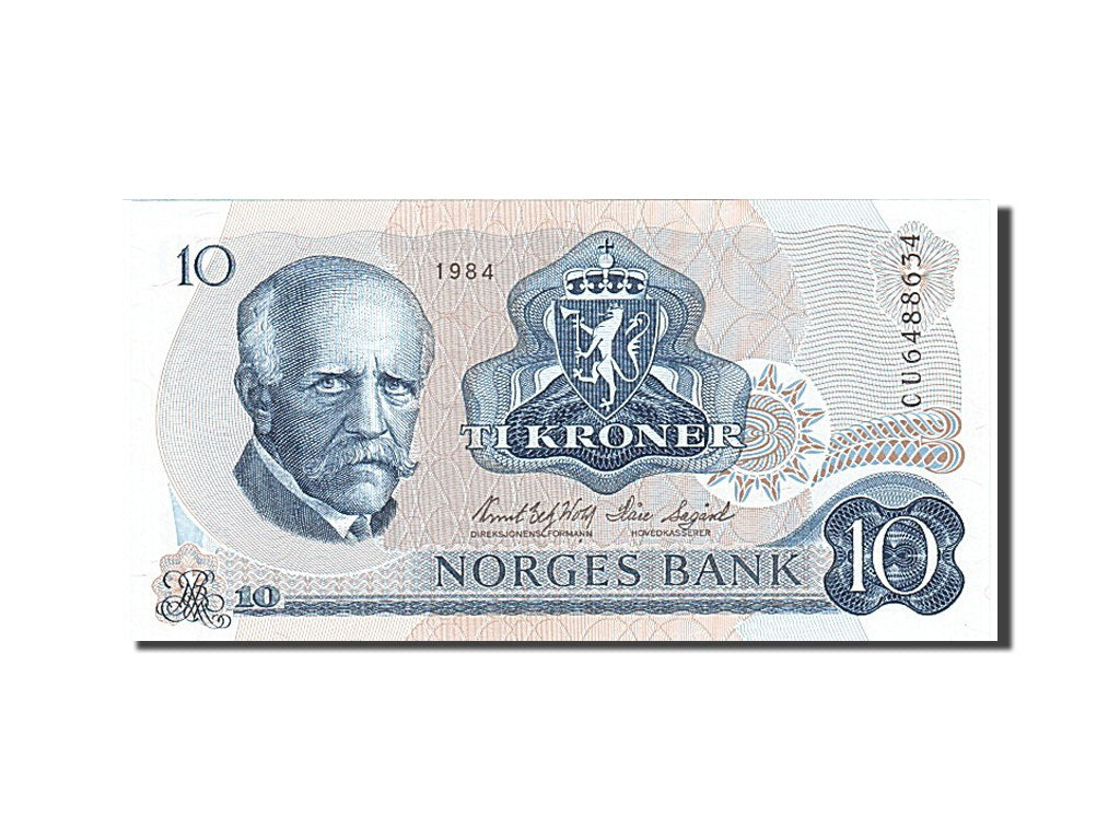 Norway, 10 Kroner, 1984, KM #36c, UNC(65-70), CU 6488634