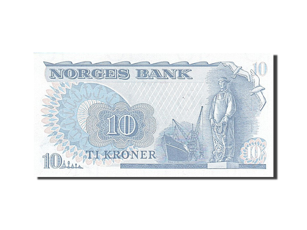 Norway, 10 Kroner, 1984, KM #36c, UNC(65-70), CU 6488634