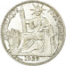 Munten, Frans Indochina, 20 Cents, 1927, Paris, PR+, Zilver, Lecompte:226