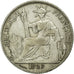 Moneda, Indochina francesa, 20 Cents, 1929, Paris, BC+, Plata, Lecompte:229