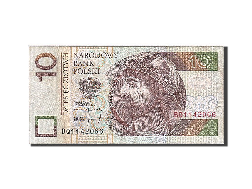 Pologne, 10 Zlotych, type Prince Mieszko I