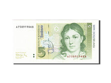 Germany - Federal Republic, 5 Deutsche Mark, 1991, KM #37, 1991-08-01, UNC(63),.