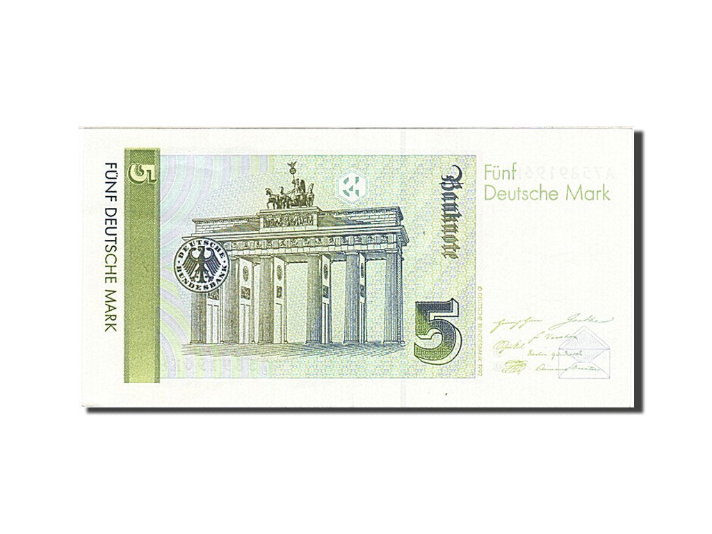 Germany - Federal Republic, 5 Deutsche Mark, 1991, KM #37, 1991-08-01, UNC(63),.