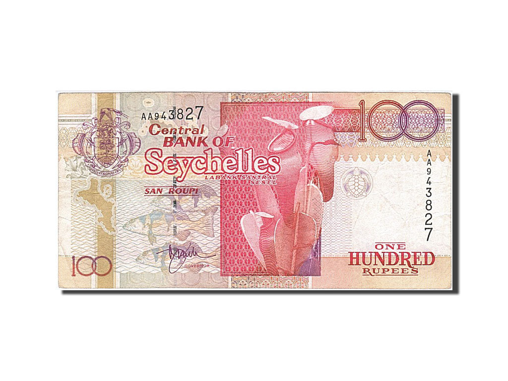 Geldschein, Seychelles, 100 Rupees, 1998, SS