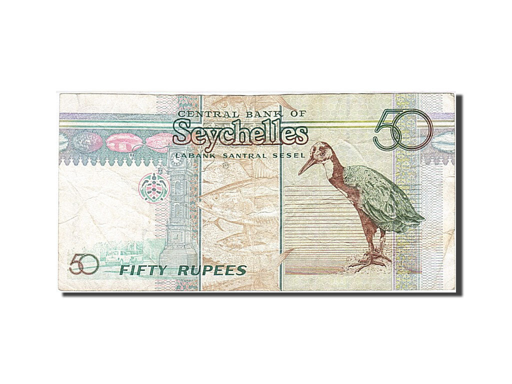 Seychelles, 50 Rupees, 1998, KM #38, VF(20-25), AA 711988