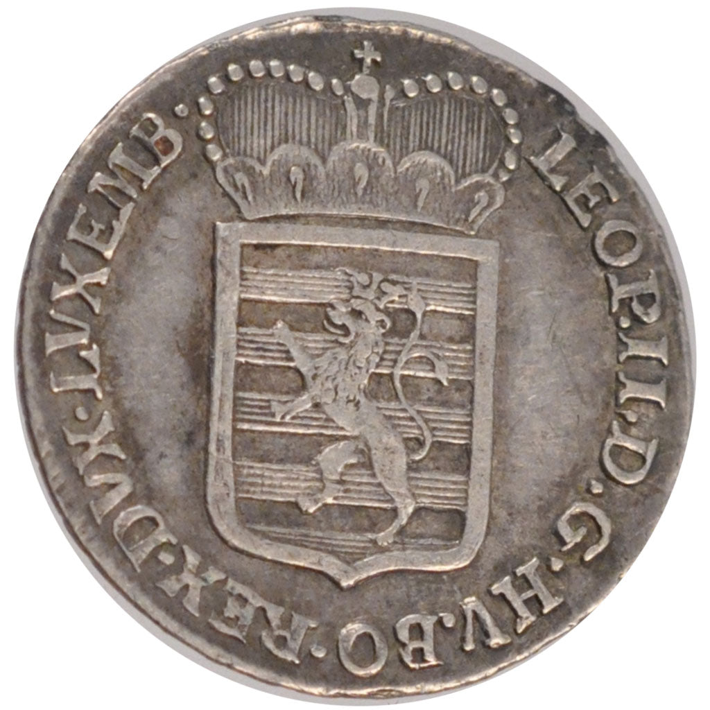 LUXEMBOURG, 6 Sols, 1790, G, KM #17, AU(55-58), Silver, 3.02