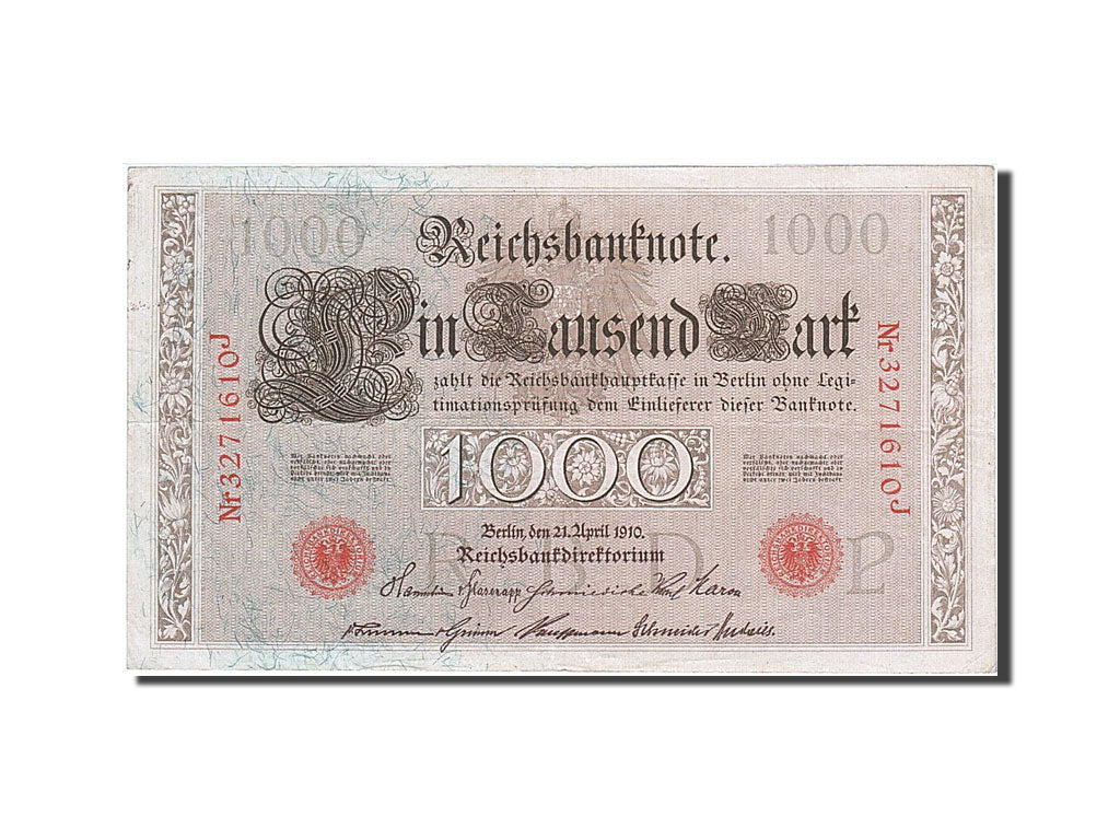 Banknote, Germany, 1000 Mark, 1910, 1910-04-21, EF(40-45)
