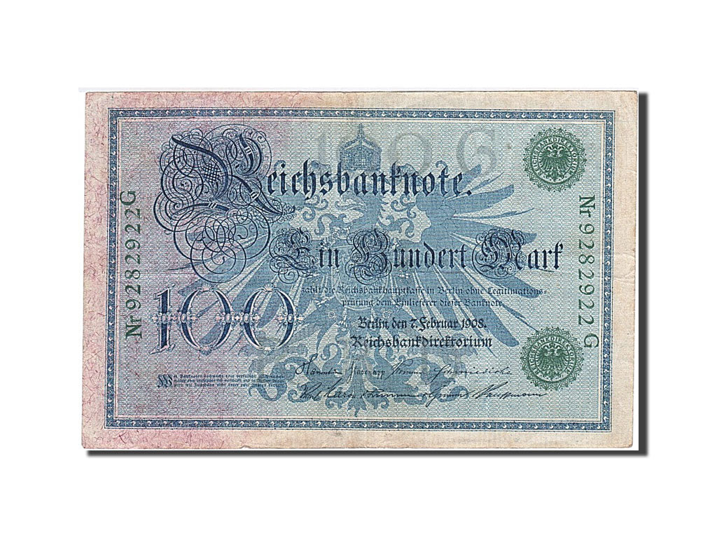 Biljet, Duitsland, 1908-02-07