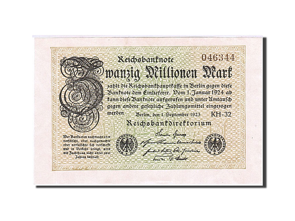 Biljet, Duitsland, 1923-09-01