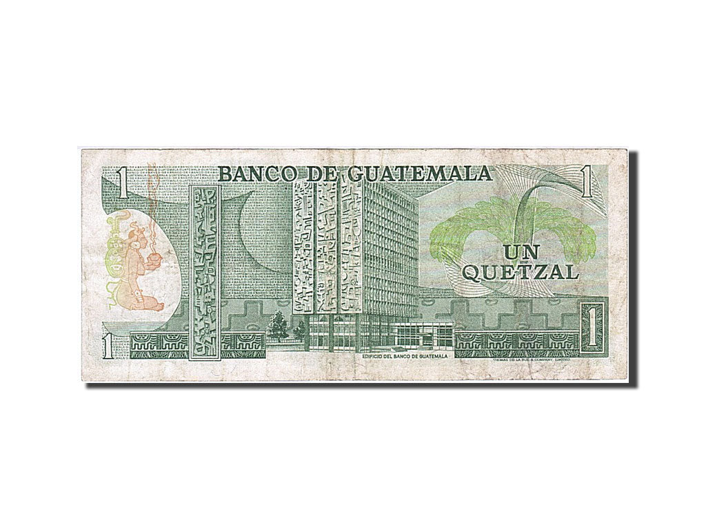 Guatemala, 1 Quetzal, 1982, KM #66, 1982-01-06, VF(20-25), B 0729083 X