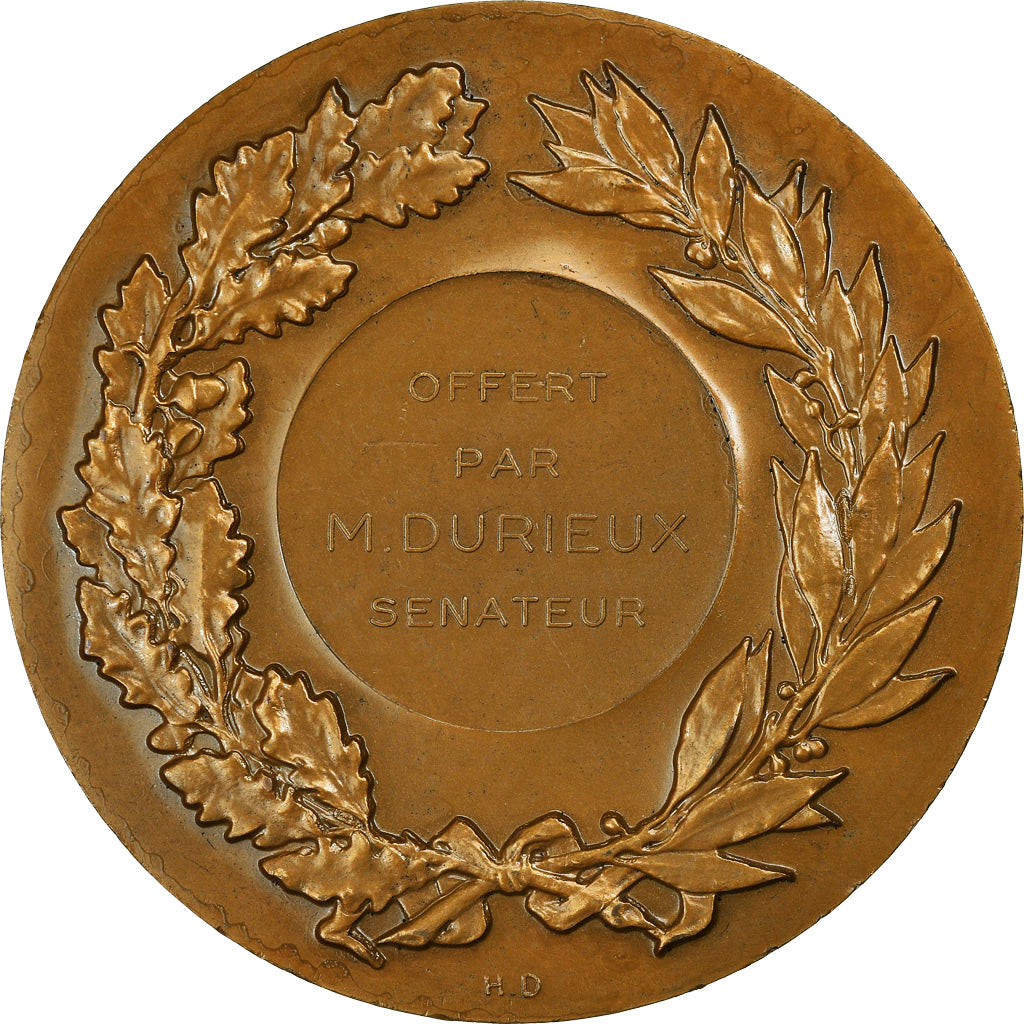 Francia, medaglia, Offert par M. Durieux, Sénateur, Brenet, SPL-, Bronzo