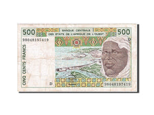 Billet, West African States, 500 Francs, 1996, TB