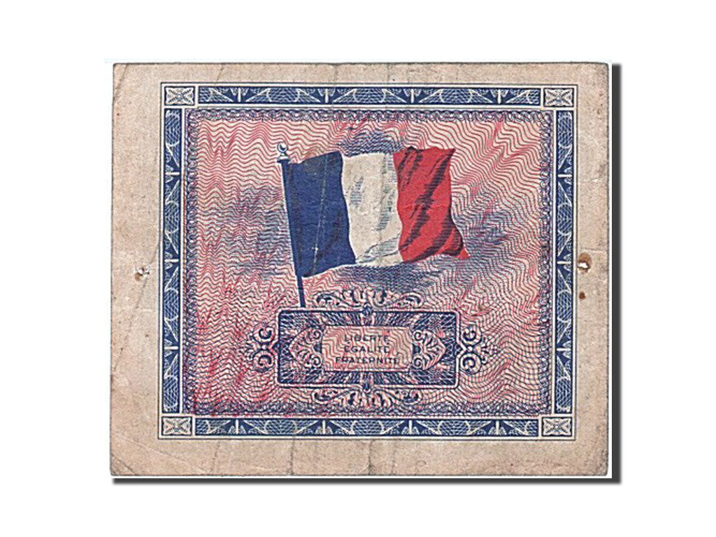 Banknote, France, 5 Francs, 1944 Flag/France, 1944, VF(20-25), Fayette:VF17.2