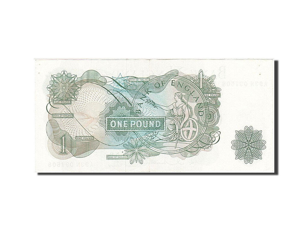 Banknote, Great Britain, 1 Pound, 1962, 1962-1966, KM:374c, AU(55-58)