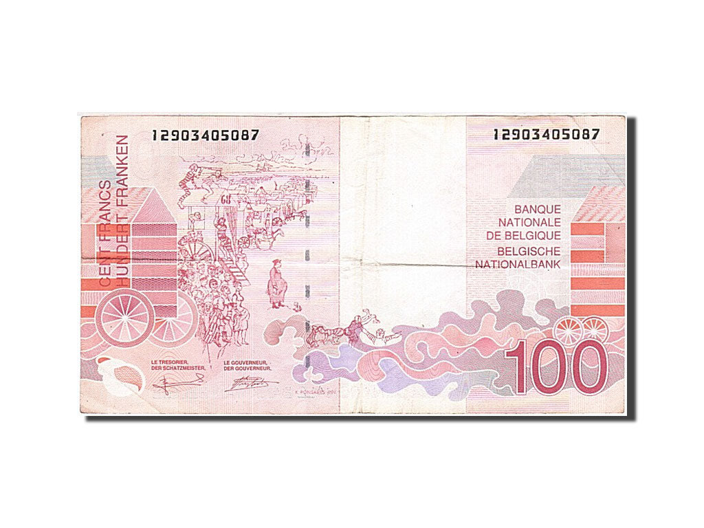 Banknote, Belgium, 100 Francs, 1995, Undated, KM:147, VF(30-35)